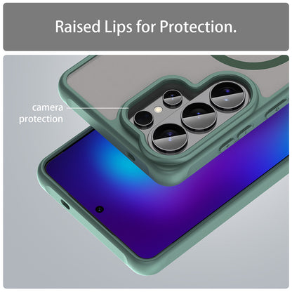 Husa MagSafe pentru Samsung Galaxy S26 Ultra, Techsuit, HaloFrost II, Verde