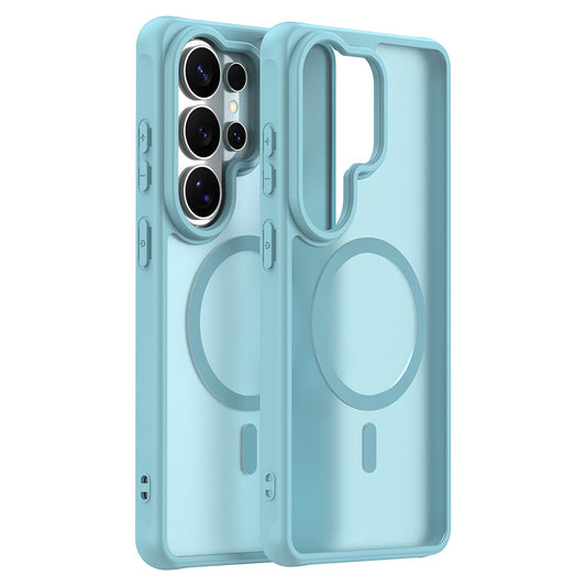 Husa MagSafe pentru Samsung Galaxy S26 Ultra, Techsuit, HaloFrost II, Verde Deschis