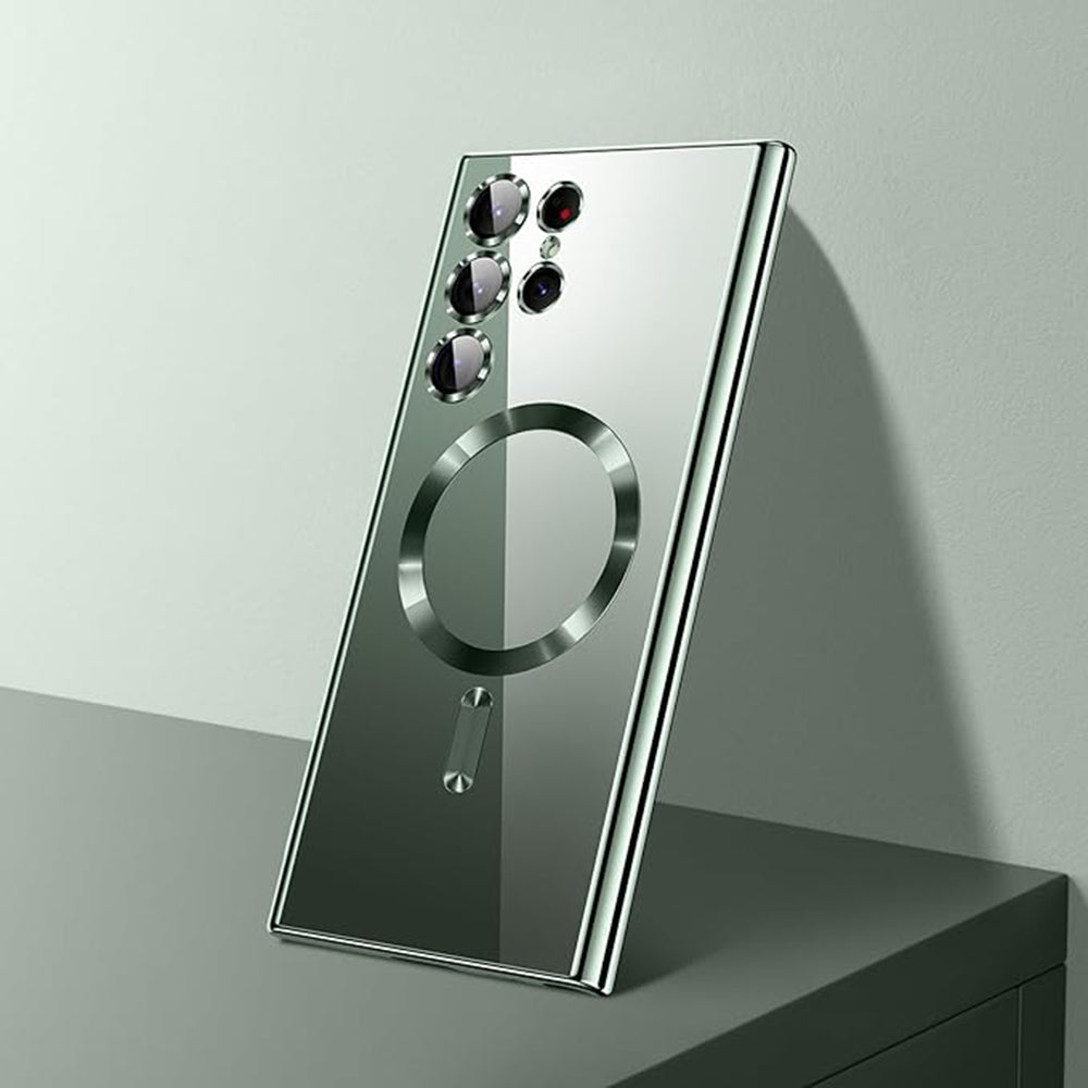 Husa MagSafe pentru Samsung Galaxy S26 Ultra, Techsuit, Luxury Crystal, Mov Deschis