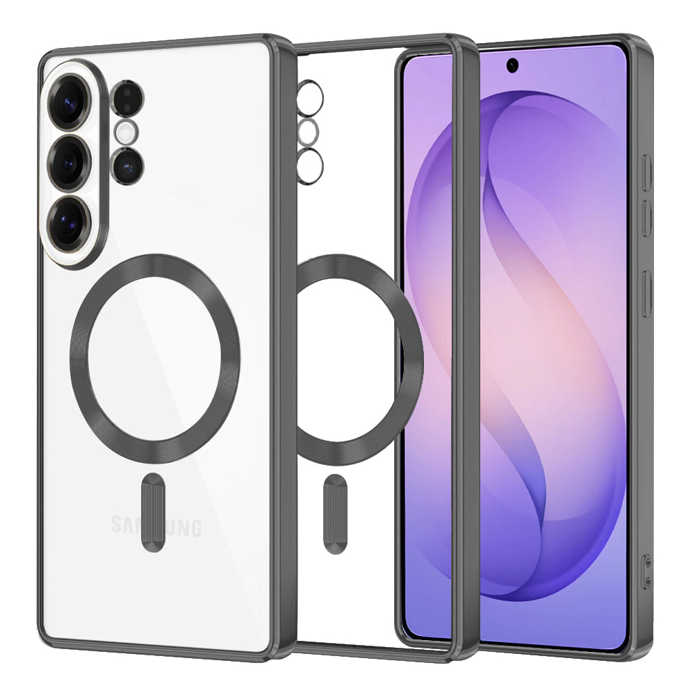 Husa MagSafe pentru Samsung Galaxy S26 Ultra, Techsuit, Luxury Crystal, Neagra