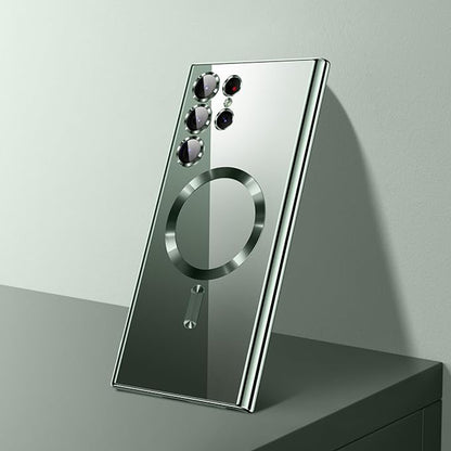 Husa MagSafe pentru Samsung Galaxy S26 Ultra, Techsuit, Luxury Crystal, Roz