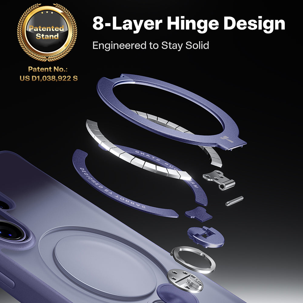 Husa MagSafe pentru Samsung Galaxy S26 Ultra, Torras, Ostand Spin, Mov