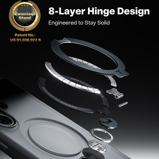 Husa MagSafe pentru Samsung Galaxy S26 Ultra, Torras, Ostand Spin, Neagra