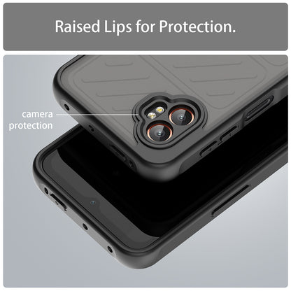 Husa MagSafe pentru Samsung Galaxy XCover7 Pro, Techsuit, HaloFrost II, Neagra