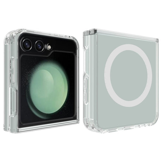 Husa MagSafe pentru Samsung Galaxy Z Flip7 FE F761 / Z Flip6 F741, Techsuit, Pro, Transparenta