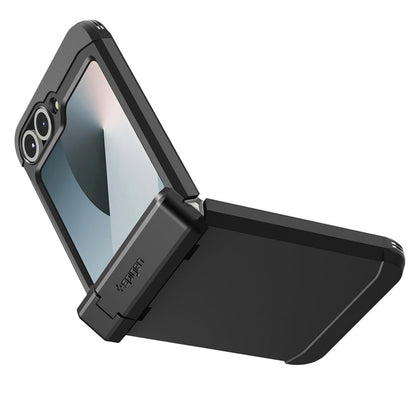 Husa MagSafe pentru Samsung Galaxy Z Flip7 FE F761 / Z Flip6 F741, Spigen, Tough Armor Pro, Neagra ACS09807