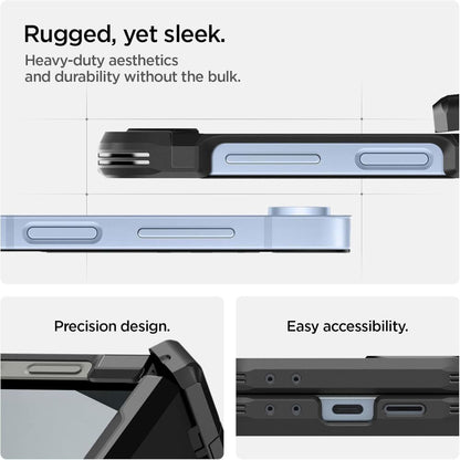 Husa MagSafe pentru Samsung Galaxy Z Flip7 FE F761 / Z Flip6 F741, Spigen, Tough Armor Pro, Neagra ACS09807