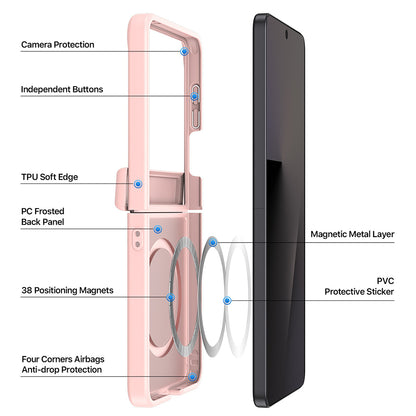 Husa MagSafe pentru Samsung Galaxy Z Flip8 F776, DUX DUCIS, Yind, Neagra
