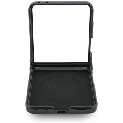 Husa MagSafe pentru Samsung Galaxy Z Flip8 F776, Guess, 4G Leather Classic, Maro