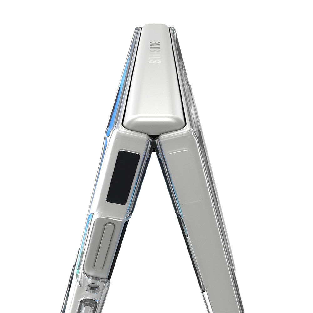 Husa MagSafe pentru Samsung Galaxy Z Flip8 F776, Spigen, Air Skin, Transparenta Alba ACS11521