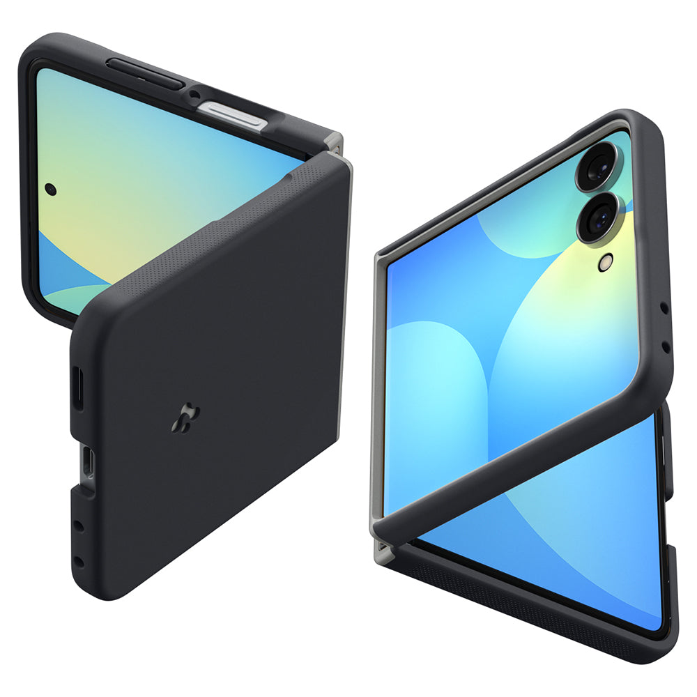 Husa MagSafe pentru Samsung Galaxy Z Flip8 F776, Spigen, Caseology Nano Pop, Neagra ACS11523