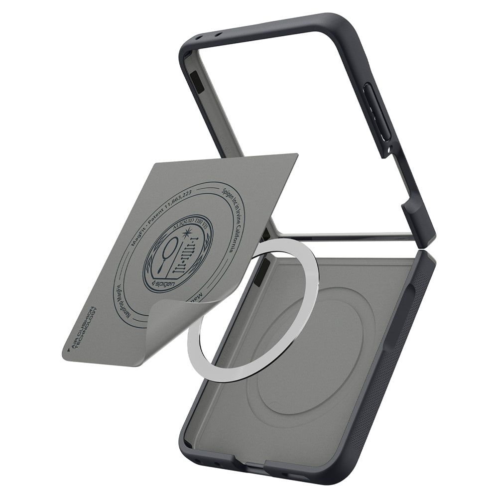 Husa MagSafe pentru Samsung Galaxy Z Flip8 F776, Spigen, Caseology Nano Pop, Neagra ACS11523