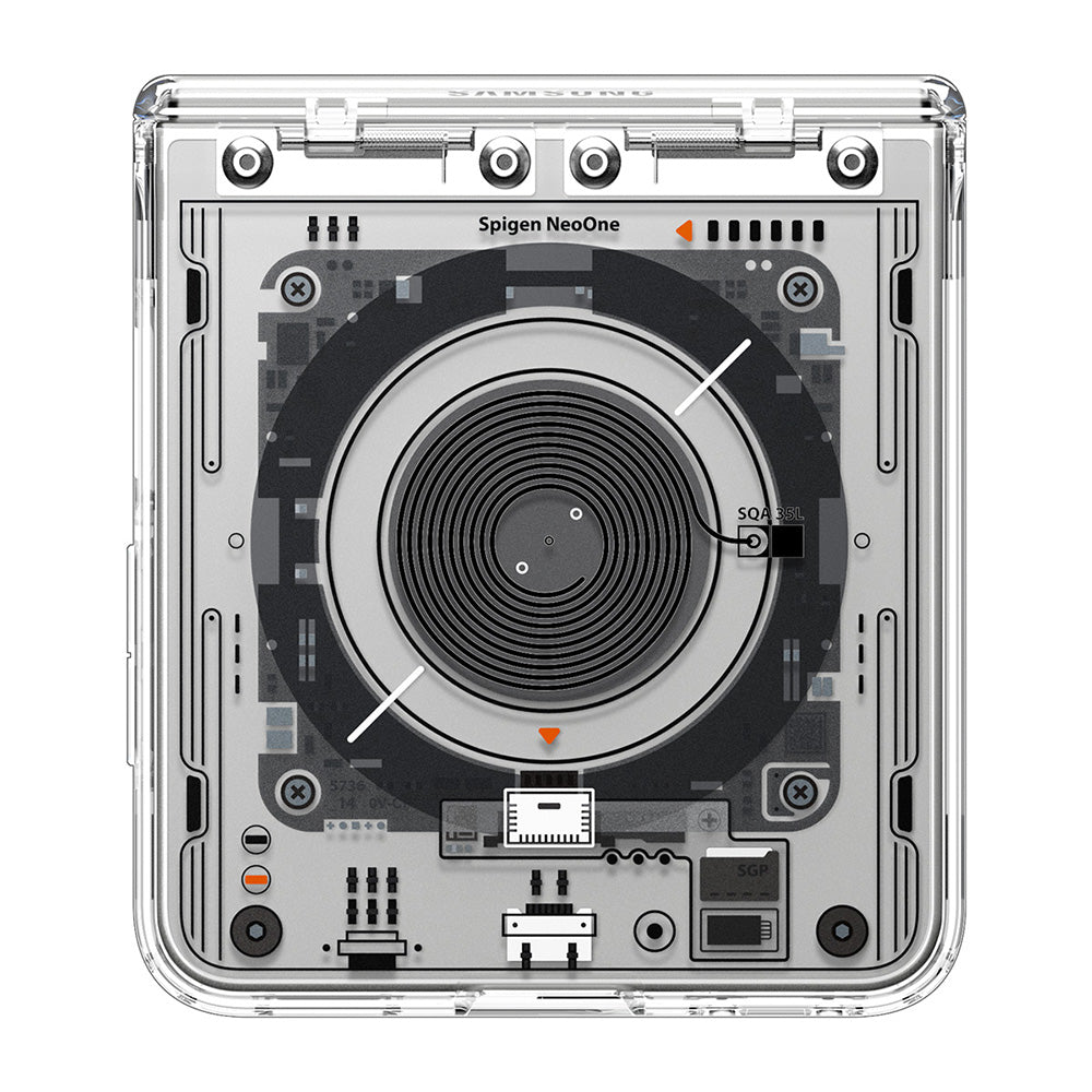 Husa MagSafe pentru Samsung Galaxy Z Flip8 F776, Spigen, Ultra Hybrid Pro Neo One, Transparenta ACS11525