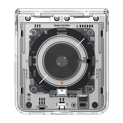 Husa MagSafe pentru Samsung Galaxy Z Flip8 F776, Spigen, Ultra Hybrid Pro Neo One, Transparenta ACS11525