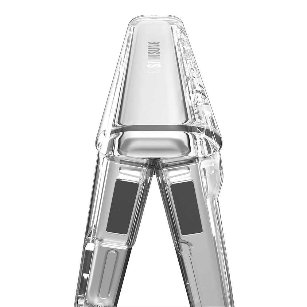 Husa MagSafe pentru Samsung Galaxy Z Flip8 F776, Spigen, Ultra Hybrid Pro, Transparenta Alba ACS11524