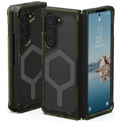 Husa MagSafe pentru Samsung Galaxy Z Fold5 F946, Urban Armor Gear, Plyo Pro, Verde Gri
