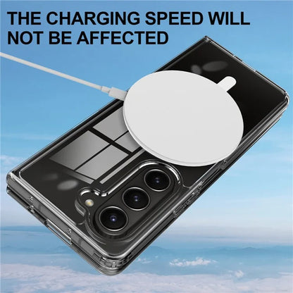 Husa MagSafe pentru Samsung Galaxy Z Fold6 F956, Techsuit, Pro, Transparenta