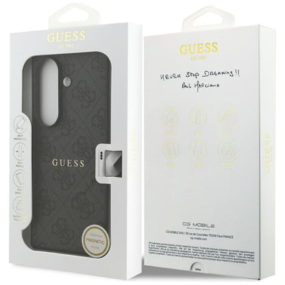 Husa MagSafe pentru Samsung Galaxy Z Fold7 F966, Guess, 4G Classic, Neagra