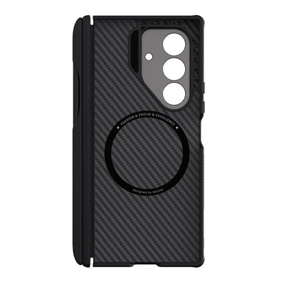 Husa MagSafe pentru Samsung Galaxy Z Fold7 F966, Nillkin, CarboProp with Camera Cutout and S-Pen Holder, Neagra