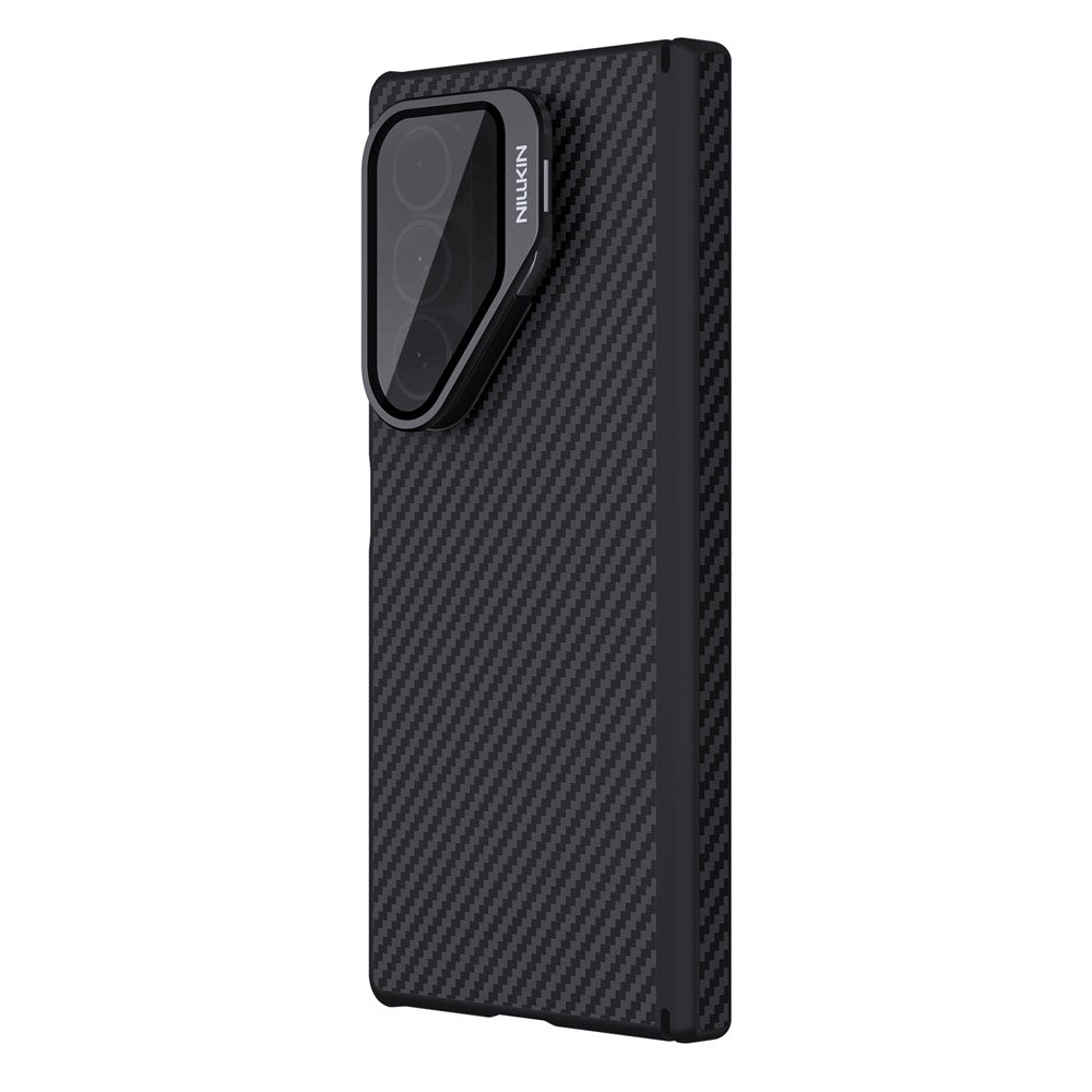 Husa MagSafe pentru Samsung Galaxy Z Fold7 F966, Nillkin, CarboProp with Transparent Black Lens Cover, Neagra