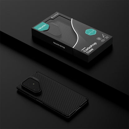 Husa MagSafe pentru Samsung Galaxy Z Fold7 F966, Nillkin, CarboProp with Transparent Black Lens Cover, Neagra