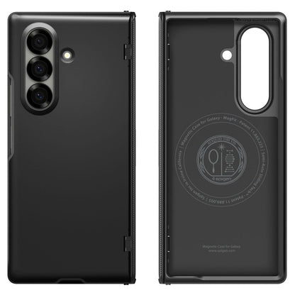Husa MagSafe pentru Samsung Galaxy Z Fold7 F966, Spigen, Slim Armor Pro, Neagra