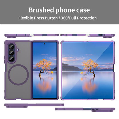 Husa MagSafe pentru Samsung Galaxy Z Fold7 F966, Techsuit, HaloFrost II, Mov