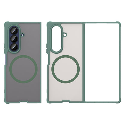 Husa MagSafe pentru Samsung Galaxy Z Fold7 F966, Techsuit, HaloFrost II, Verde