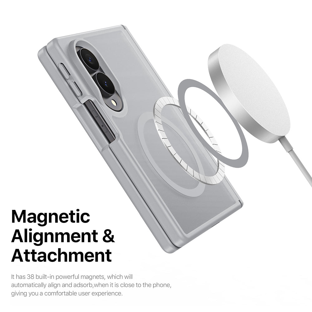 Husa MagSafe pentru Samsung Galaxy Z Fold8 F971, DUX DUCIS, Yind, Albastra Inchis