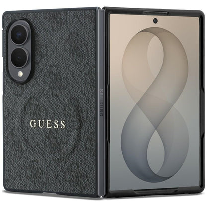 Husa MagSafe pentru Samsung Galaxy Z Fold8 F971, Guess, 4G Leather Classic, Neagra