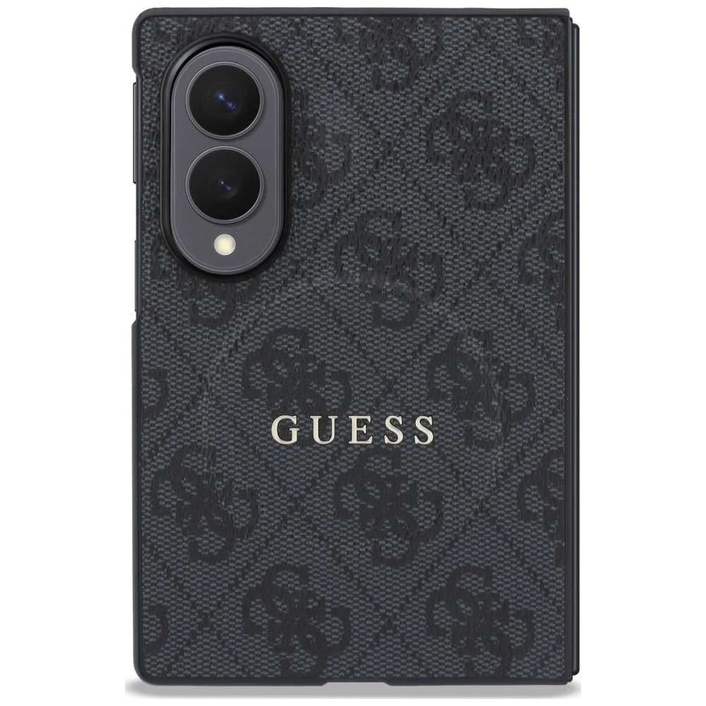 Husa MagSafe pentru Samsung Galaxy Z Fold8 F971, Guess, 4G Leather Classic, Neagra