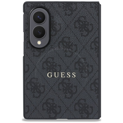 Husa MagSafe pentru Samsung Galaxy Z Fold8 F971, Guess, 4G Leather Classic, Neagra