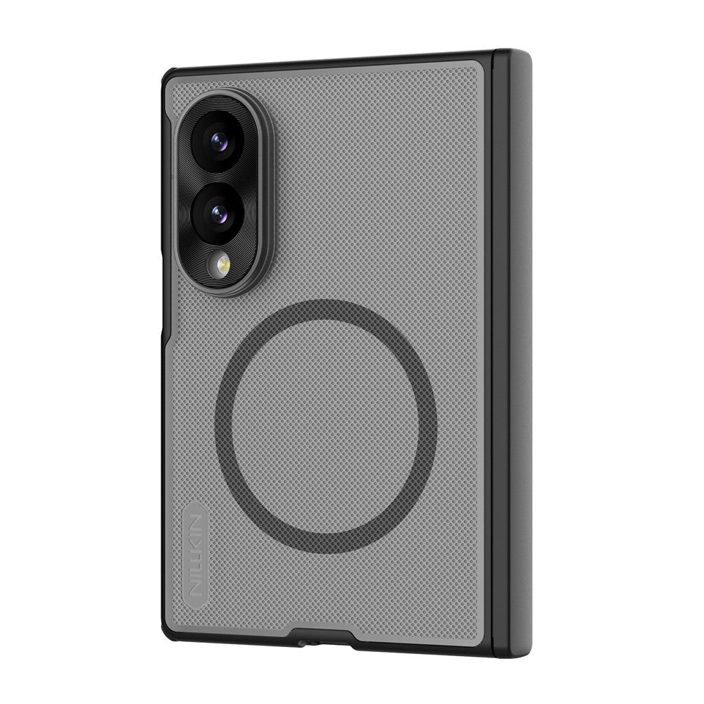 Husa MagSafe pentru Samsung Galaxy Z Fold8 F971, Nillkin, Super Frosted Shield, Neagra Transparenta