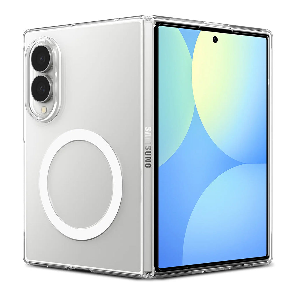 Husa MagSafe pentru Samsung Galaxy Z Fold8 F971, Spigen, Air Skin, Transparenta Alba ACS11952