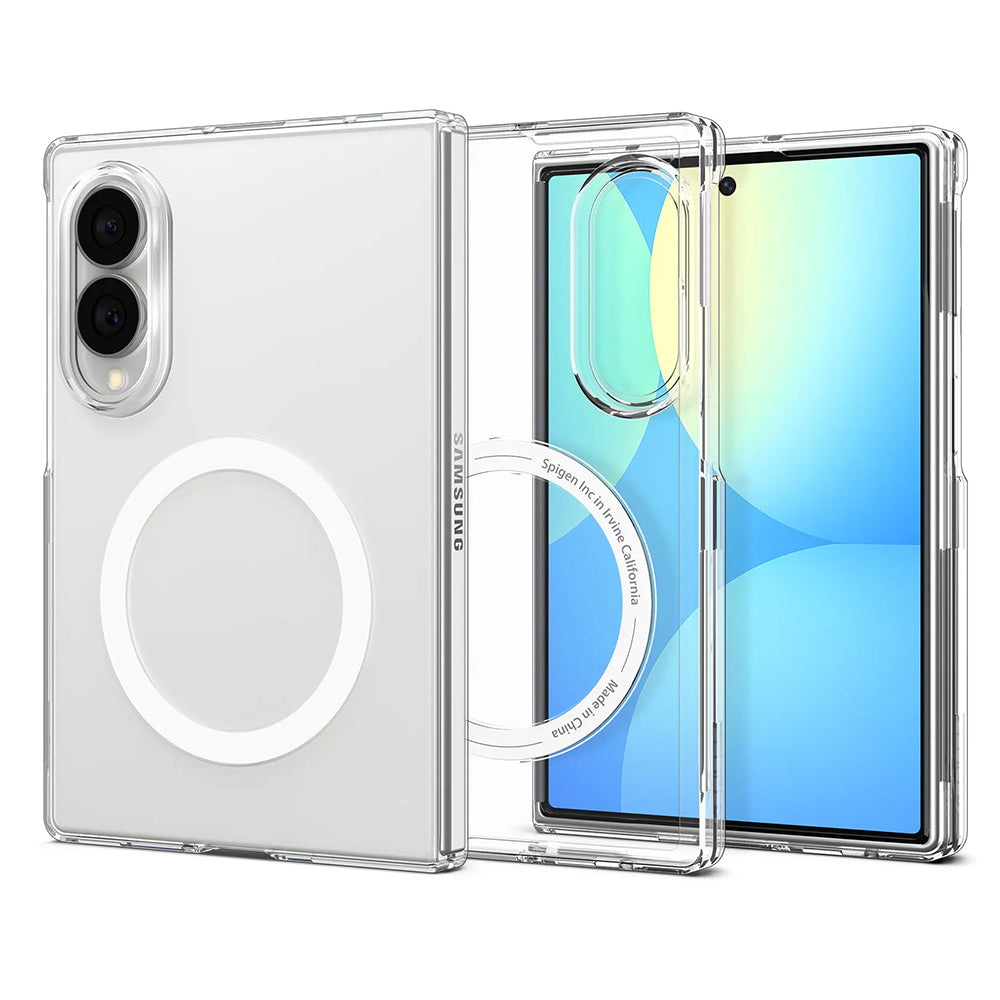 Husa MagSafe pentru Samsung Galaxy Z Fold8 F971, Spigen, Air Skin, Transparenta Alba ACS11952