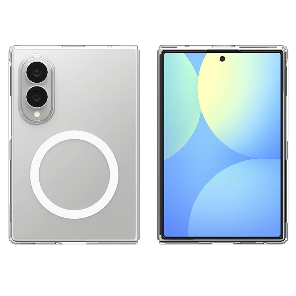 Husa MagSafe pentru Samsung Galaxy Z Fold8 F971, Spigen, Air Skin, Transparenta Alba ACS11952