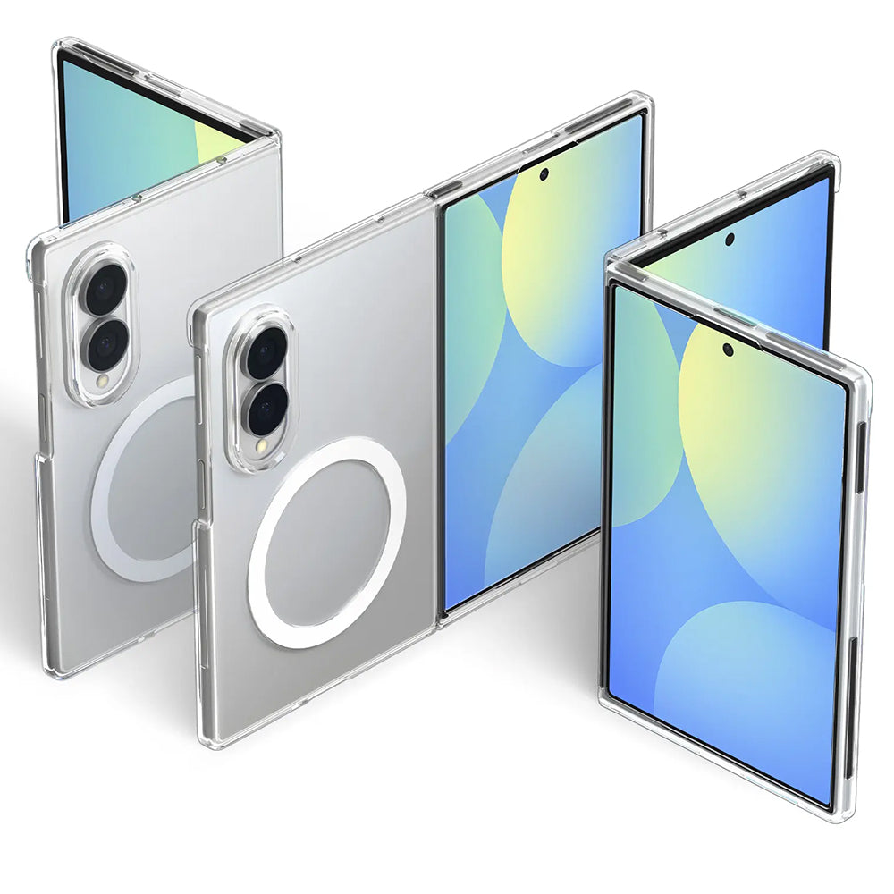 Husa MagSafe pentru Samsung Galaxy Z Fold8 F971, Spigen, Air Skin, Transparenta Alba ACS11952