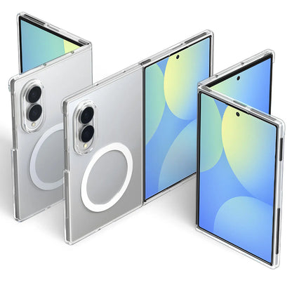 Husa MagSafe pentru Samsung Galaxy Z Fold8 F971, Spigen, Air Skin, Transparenta Alba ACS11952