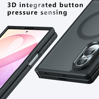 Husa MagSafe pentru Samsung Galaxy Z Fold8 F971, Techsuit, PureFrost, Neagra Satinata