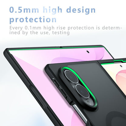 Husa MagSafe pentru Samsung Galaxy Z Fold8 F971, Techsuit, PureFrost, Neagra Satinata