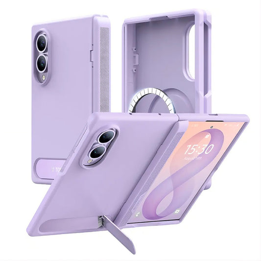 Husa MagSafe pentru Samsung Galaxy Z Fold8 F971, Torras, Ostand L1 Guardian, Mov Deschis