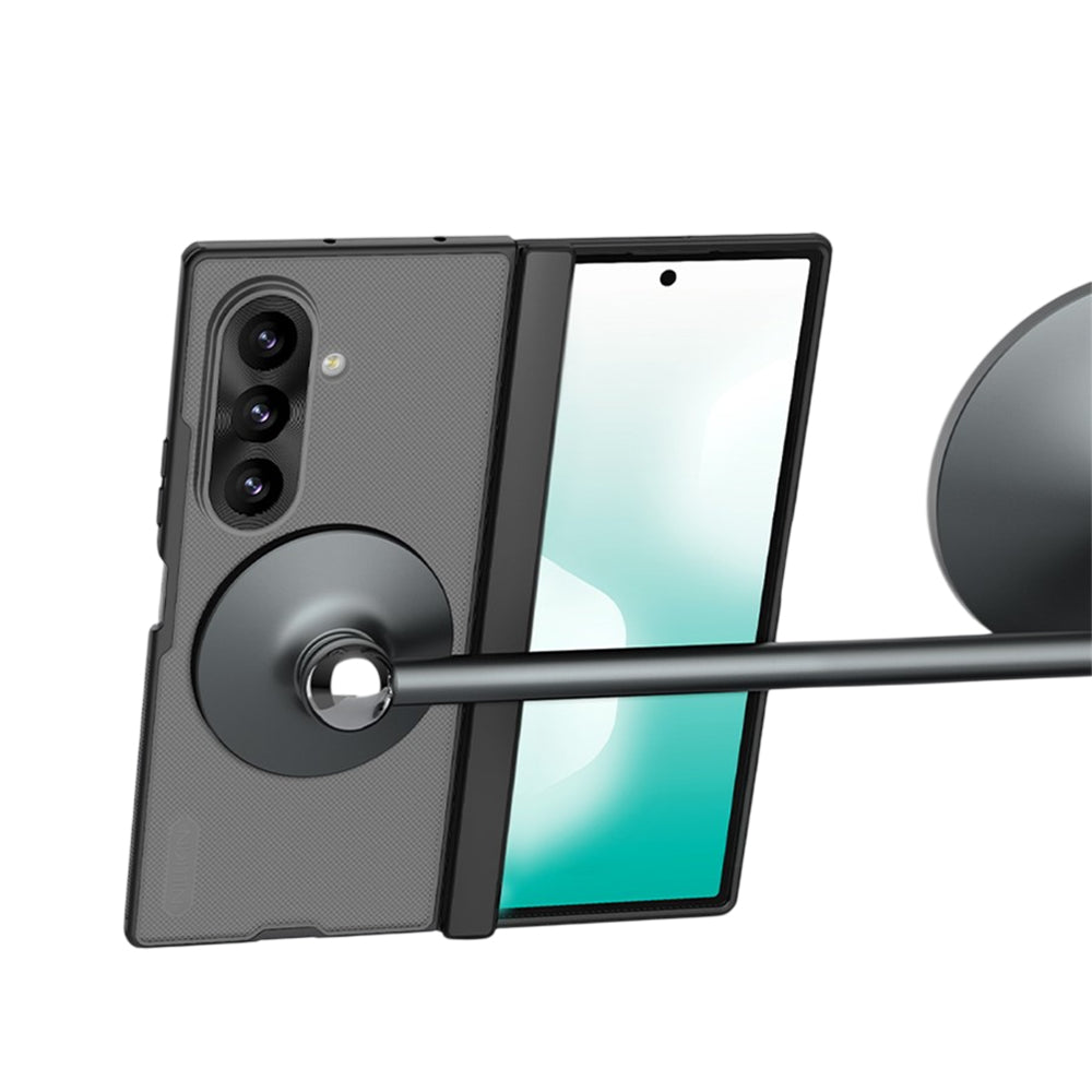 Husa MagSafe pentru Samsung Galaxy Z Fold8 Ultra F976, Nillkin, Super Frosted Shield, Neagra Transparenta