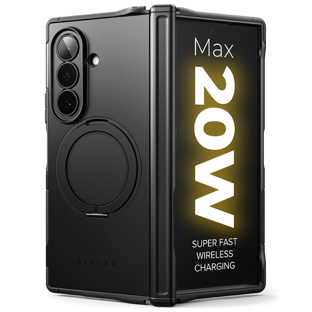 Husa MagSafe pentru Samsung Galaxy Z Fold8 Ultra F976, Ringke, Alles, Neagra