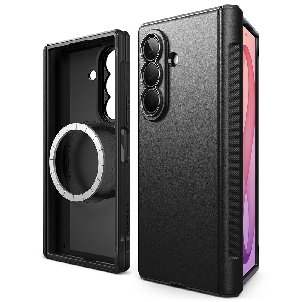 Husa MagSafe pentru Samsung Galaxy Z Fold8 Ultra F976, Ringke, Onyx Flap, Neagra