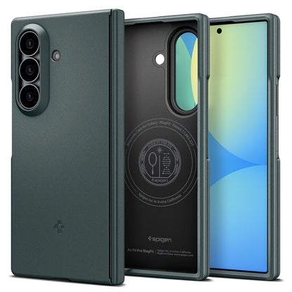Husa MagSafe pentru Samsung Galaxy Z Fold8 Ultra F976, Spigen, Air Fit Pro, Verde ACS11493