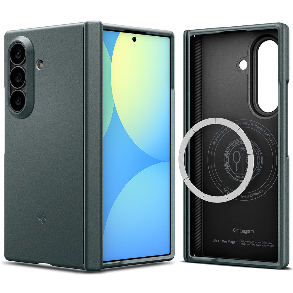 Husa MagSafe pentru Samsung Galaxy Z Fold8 Ultra F976, Spigen, Air Fit Pro, Verde ACS11493