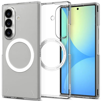 Husa MagSafe pentru Samsung Galaxy Z Fold8 Ultra F976, Spigen, Air Skin, Transparenta Alba ACS11505