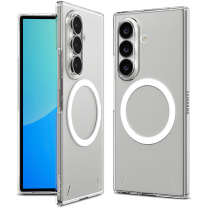 Husa MagSafe pentru Samsung Galaxy Z Fold8 Ultra F976, Spigen, Air Skin, Transparenta Alba ACS11505