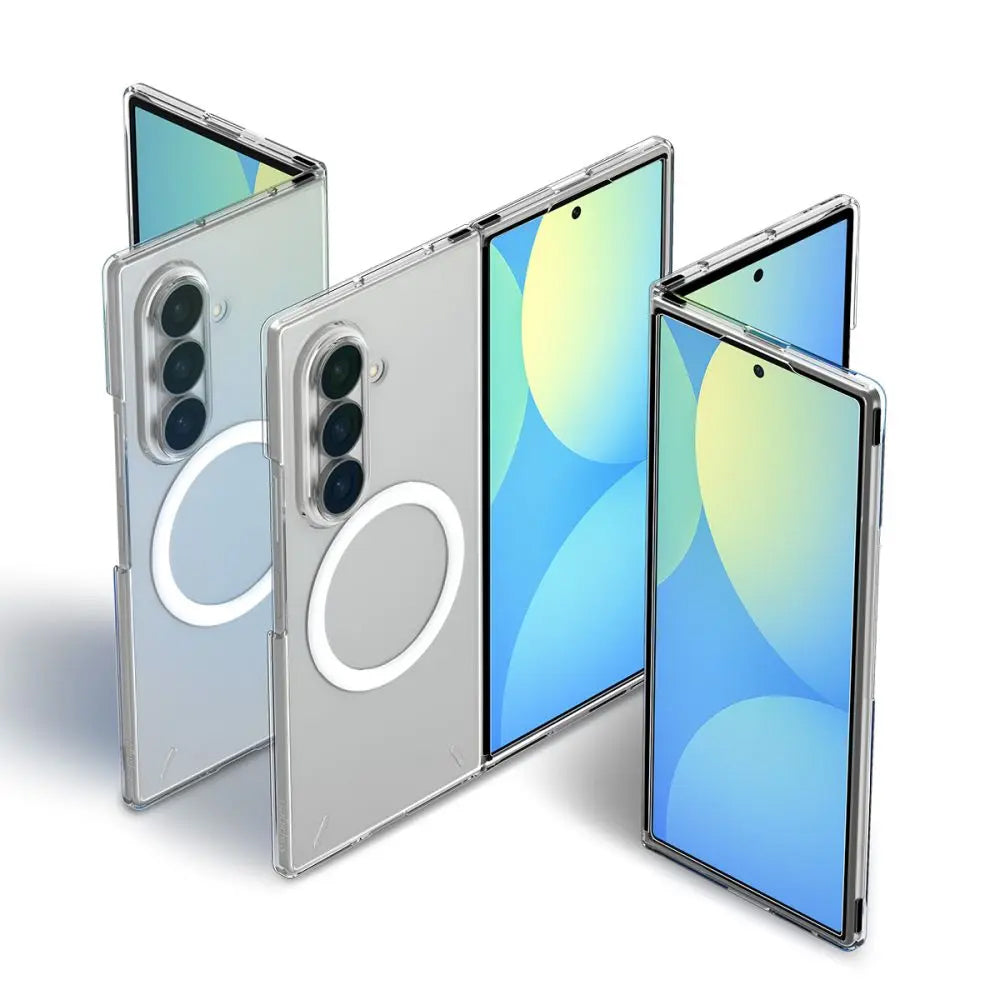 Husa MagSafe pentru Samsung Galaxy Z Fold8 Ultra F976, Spigen, Air Skin, Transparenta Alba ACS11505