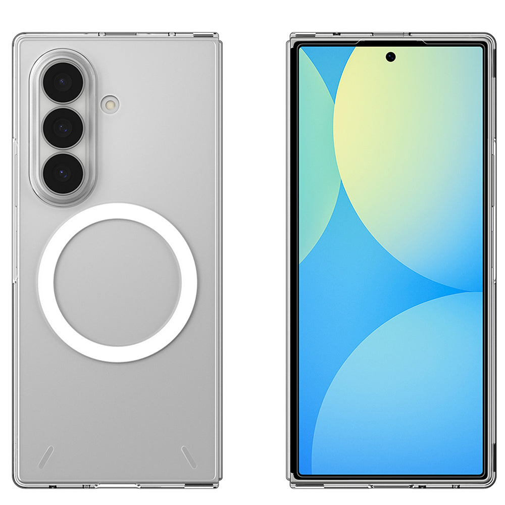 Husa MagSafe pentru Samsung Galaxy Z Fold8 Ultra F976, Spigen, Air Skin, Transparenta Alba ACS11505